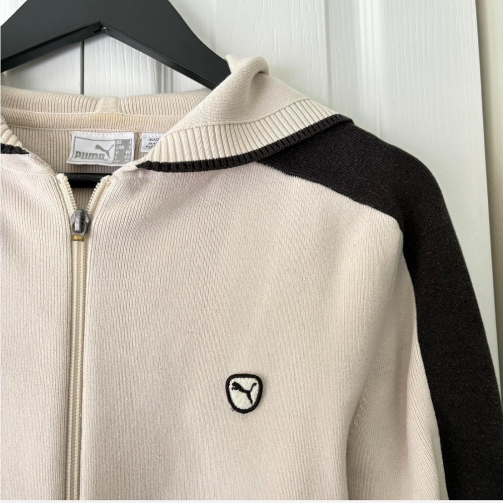 Puma Jacket in Black and Cream
